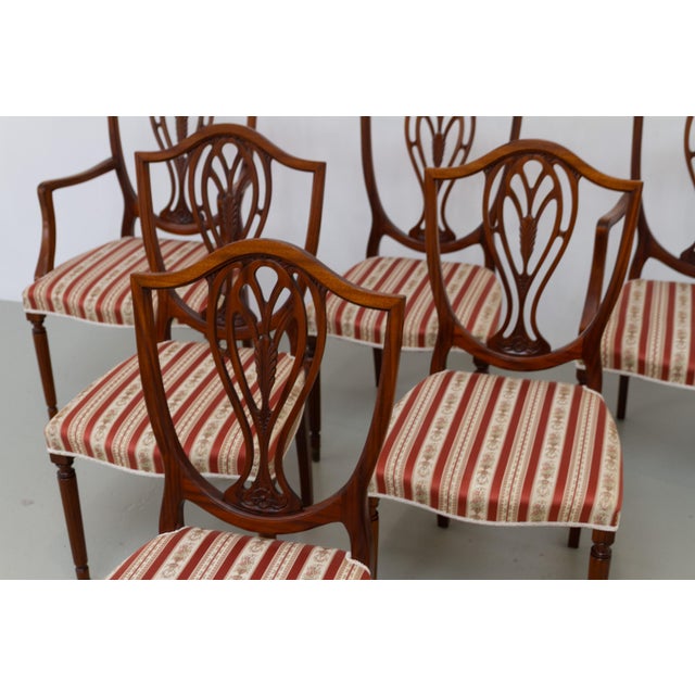 Danish Hepplewhite Mahogany Dining Chairs from Farre Møbelfabrik, 1970s, Set of 6 For Sale - Image 17 of 18