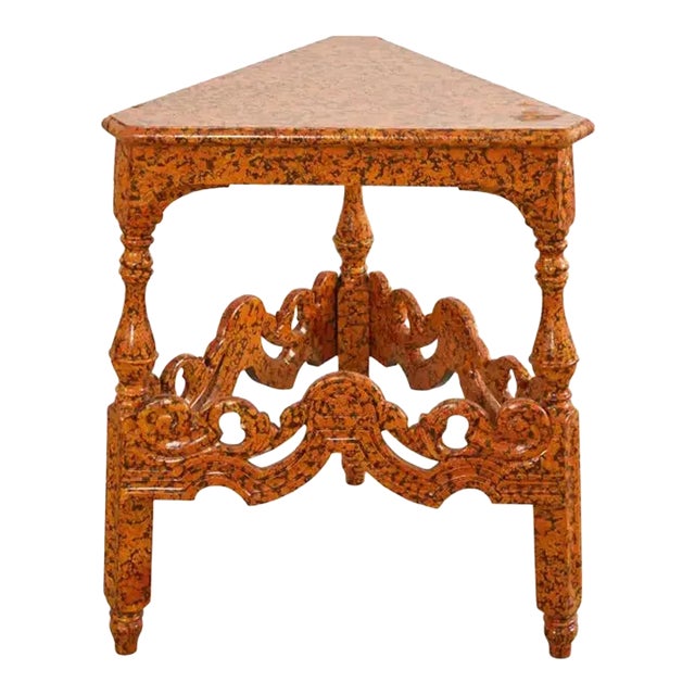 English Victorian Cricket Table Spreckled by Ira Yeager For Sale
