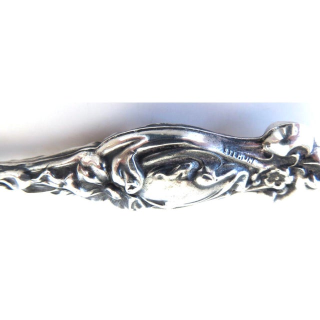 Art Nouveau (7) Piece Sterling Silver Vanity "Necessaire" Ensemble Circa 1894 For Sale - Image 18 of 18