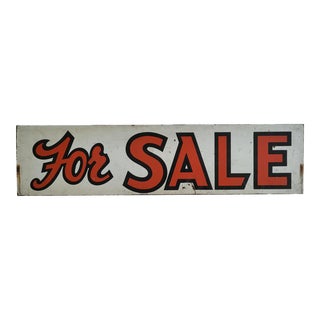 1940s Wooden for Sale Sign For Sale