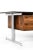 Wood Free-Standing Desk in Rosewood and Chromed Steel attributed to Jan Lunde Knudsen, 1960s For Sale - Image 7 of 13