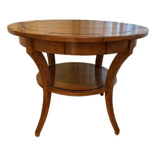 1990s Biedermeier “Vienna” Walnut Side Table For Sale