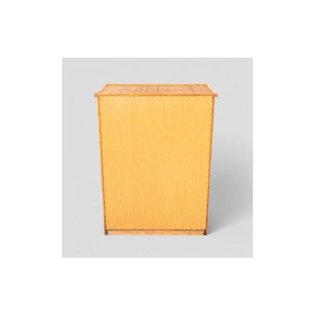 1970s Vintage Bamboo and Woven Rattan Chest of 5 Drawers, 1970s For Sale - Image 5 of 11