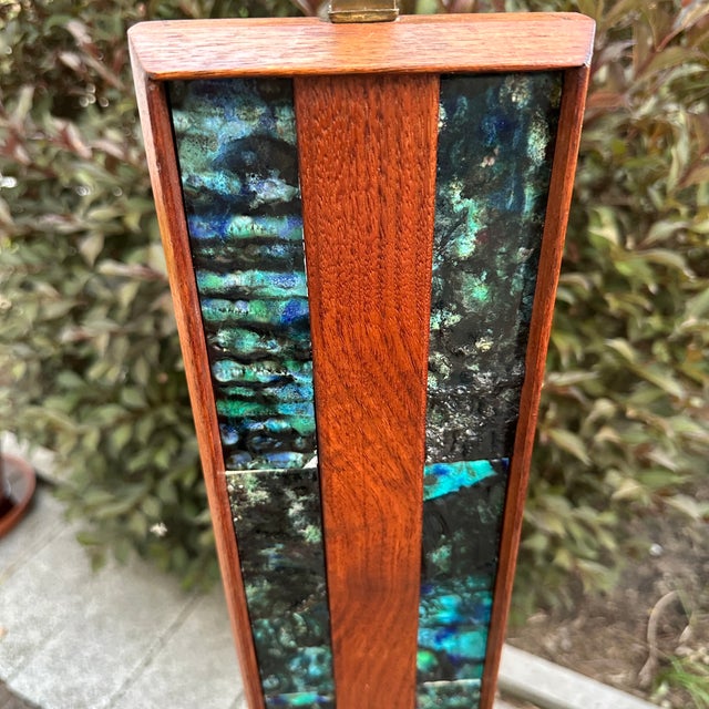 For sale is a spectacular architectural mid-century modern tower table lamp base designed by Harris Strong, circa 1960s....