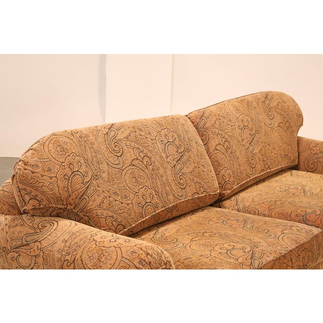 2000 - 2009 Kravet Paisley Upholstered Rolled Arm Sofa For Sale - Image 5 of 18