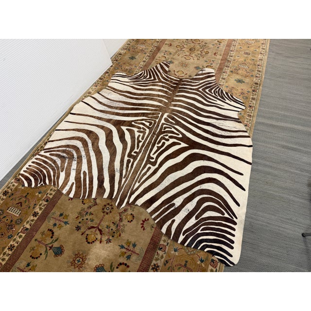 Design Plus Gallery presents a 5ft 1in × 5ft 8in Hair on Hide Zebra Printed Area Rug. This small, lightweight and visually...