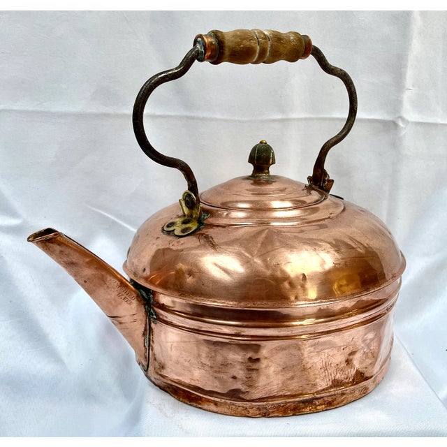 Early 1900s Copper Tea Kettle For Sale - Image 10 of 10