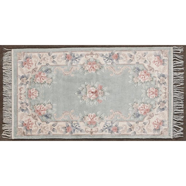 Leshan Rug in Wool For Sale - Image 4 of 11