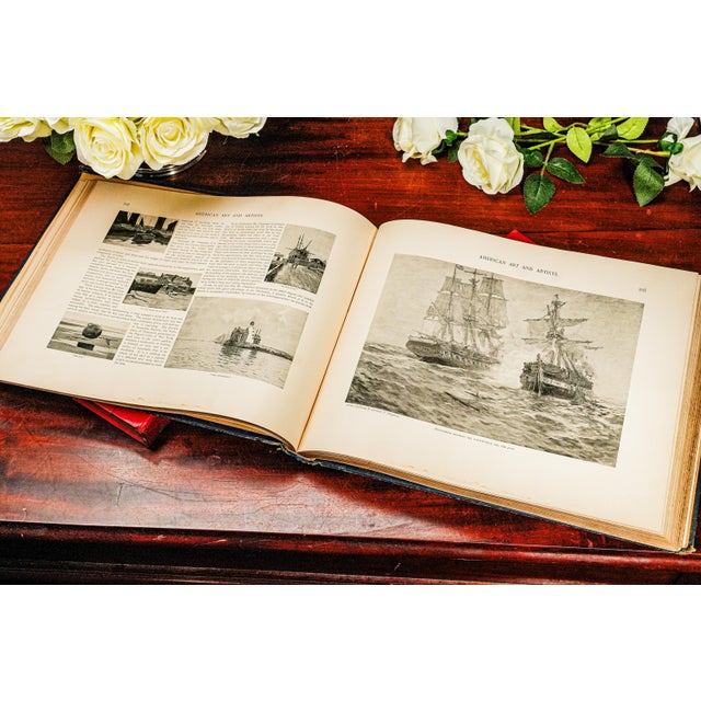 19th Century Amazing American Art and Artists Antique Victorian Illustrated Book Reference For Sale - Image 5 of 10