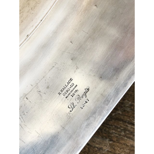 Vintage Silver Plated Platter Cover From the St Regis Hotel Nyc For Sale - Image 9 of 9