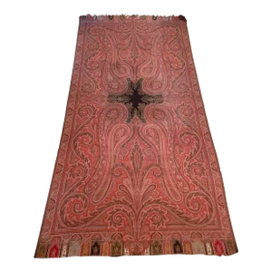 19th Century Paisley Kashmir Kilim Shawl
