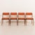 Mid-Century Modern Vintage Danish Teak and Wool Chairs by Erik Buch, 1960s, Set of 4 For Sale - Image 3 of 18