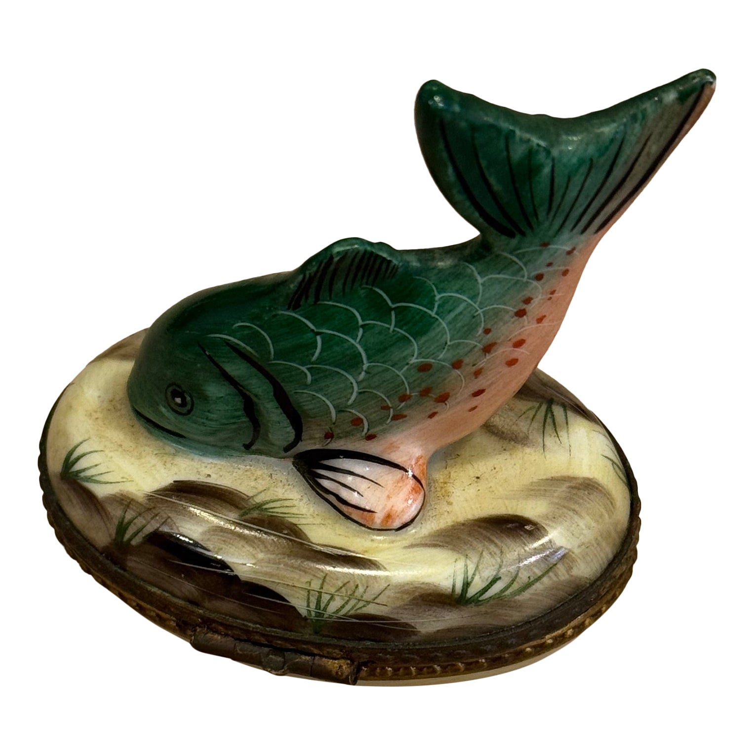 antique fish boxes 1910's FISH-POND Children's Vivary Magnetic BOARD GAME, Comple – TheBoxSF Genuine leather pulls with D Studio A Talman Fish Box