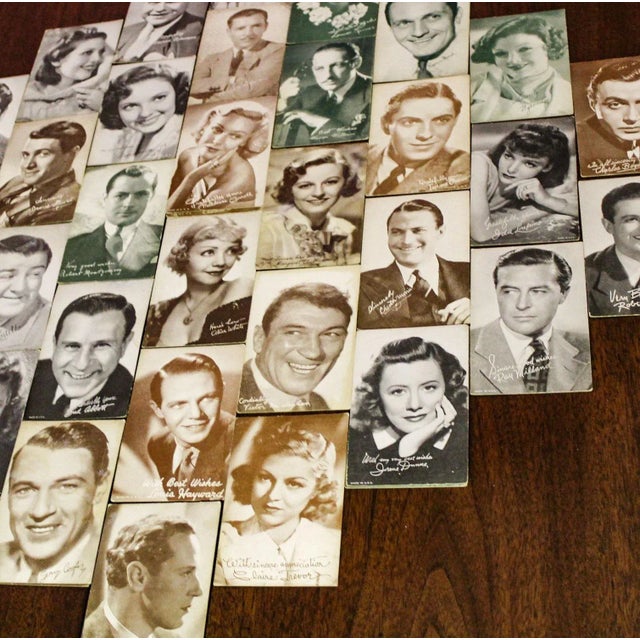 1930’s-1950’s Collection of 95 Vintage Movie Star Penny Arcade or Exhibit Trading Cards Wall Decor For Sale - Image 10 of 12