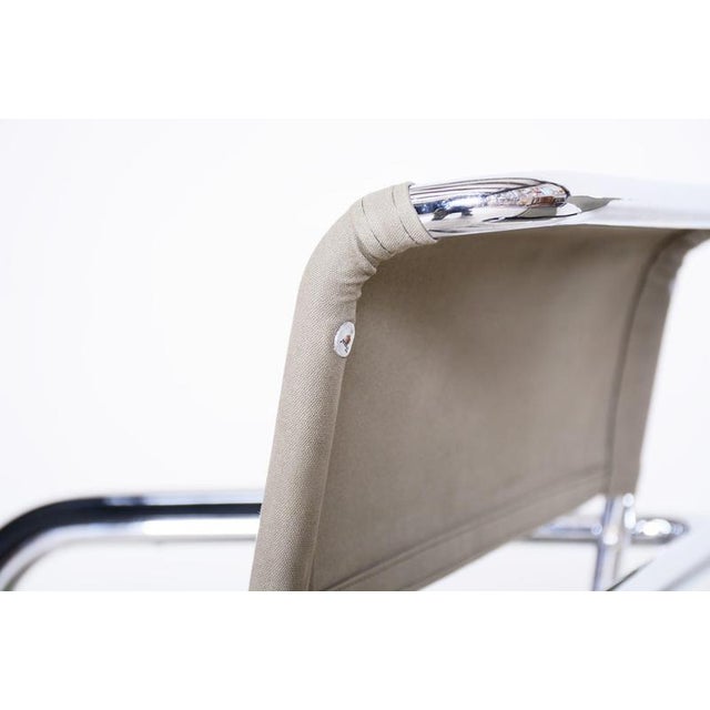 Thonet Czech Bauhaus Chrome Armchairs attributed to Marcel Breuer for Thonet, 1930s, Set of 2 For Sale - Image 4 of 12