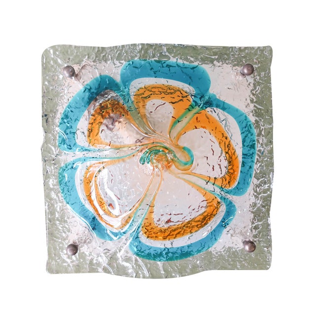 Mid-Century Italian Glass Sconce from Mazzega, 1970s For Sale