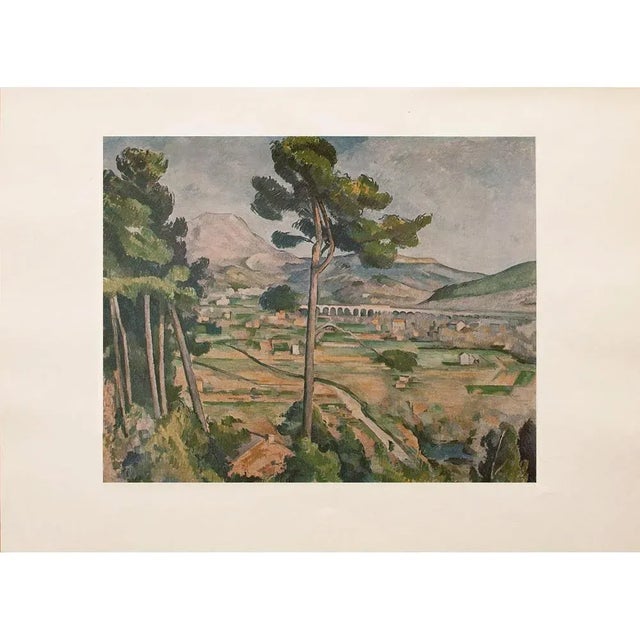 Paper 1950s After Paul Cezanne, "Mont Sainte-Victoire" First Edition Full-Color Print For Sale - Image 7 of 8
