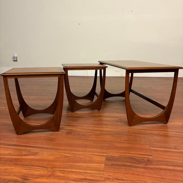 Mid 20th Century G-Plan Astro Coffee & Side Nesting Tables For Sale - Image 5 of 12