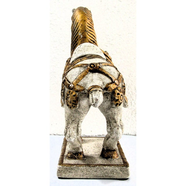 Mid-Century Italian Painted Bronze Horse Figurine Sculpture Signed to Base For Sale In Miami - Image 6 of 12