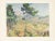 An excellent reproduction full-color print after painting "Mont Sainte-Victoire" (1885-87) by Paul Cezanne. Comes from an...