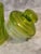 Vintage Green Glass Apothecary Jar With Optic Swirl For Sale - Image 11 of 13