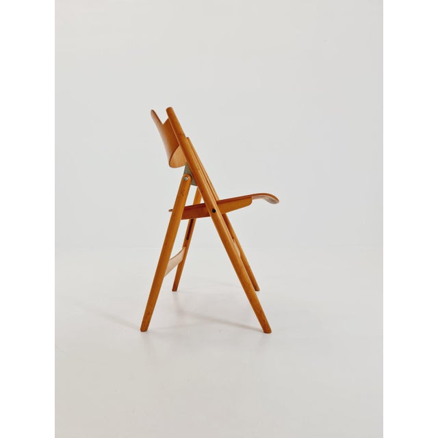 Austrian Folding Chair Model Se18 by Egon Eiermann for Wilde & Spieth, 1950s For Sale - Image 3 of 10