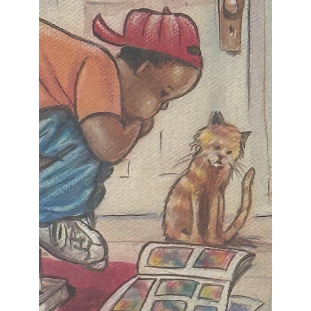 Printmaking Materials 1980s "Higher Education" Original Canvas Reproduction #019 For Sale - Image 7 of 15