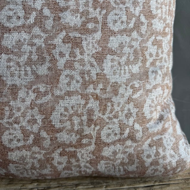 Nelly Floral Linen Pillow For Sale In Los Angeles - Image 6 of 9