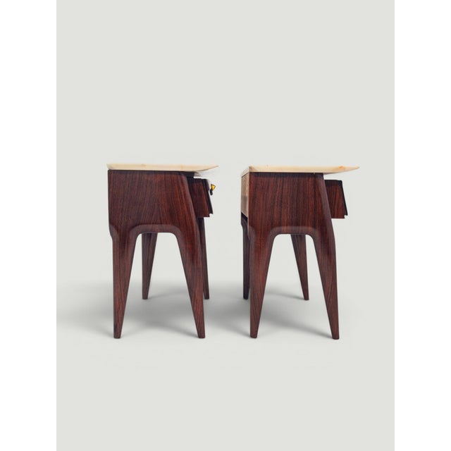 Mid-Century Night Stands by La Permanente Mobili Cantù, 1950s, Set of 2 For Sale - Image 10 of 18