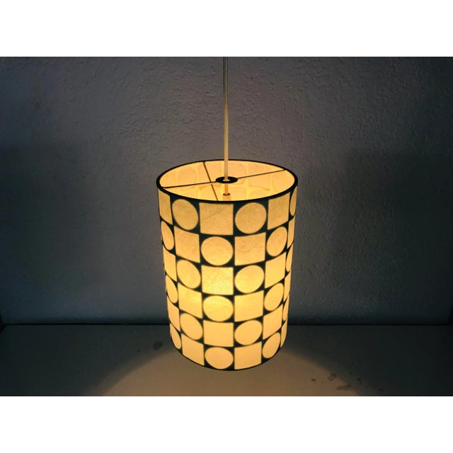 Mid-Century Modern Mid-Century Modern Cocoon Pendant Lamp from Goldkant, 1960s For Sale - Image 3 of 9