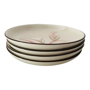 Vintage MCM Winfield California Hand Crafted China "Dragon Flower" Bread Plates S/4
