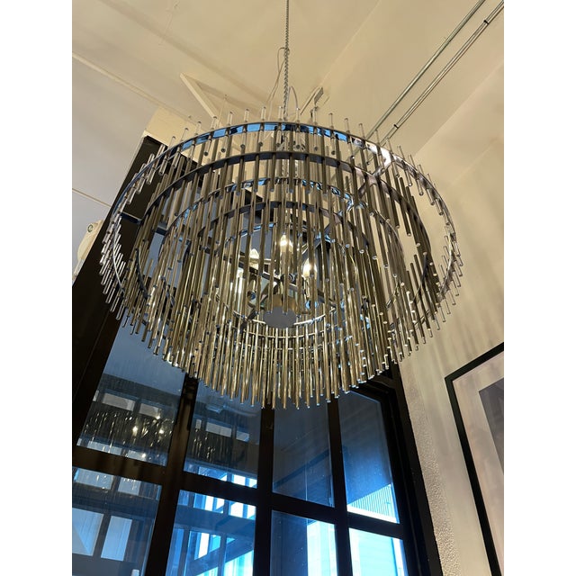 Restoration Hardware Emile Pewter Chandelier Chairish