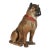 Life-Size Austrian Terracotta Pug Dog With Glass Eyes, 19th Century For Sale