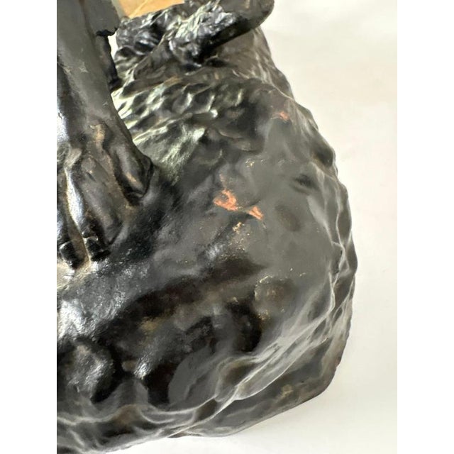 French Artist, Dog Sculpture, 19th Century, Terracotta For Sale - Image 13 of 18