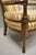 Mid 20th Century Vintage Hollywood Regency French Style High Back Upholstered Arm Chairs - A Pair For Sale - Image 4 of 10