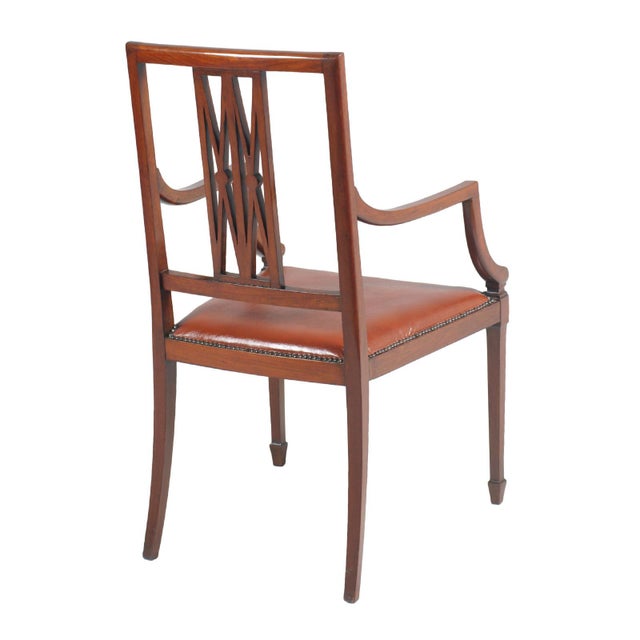 Art Nouveau Walnut Armchair by Jakob & Joseph Kohn For Sale - Image 4 of 14