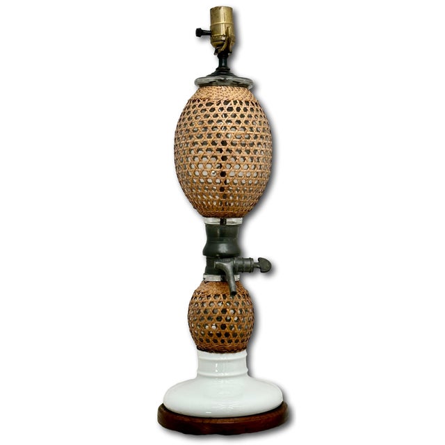 This Really is a Great Looking & Unique Table Lamp Base. It is Made out of a Authentic Antique Gazogene / Seltzogene...