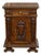 Small Italian 1800s Walnut Cabinet with Carved Urn, Foliage and Mascaron Décor For Sale