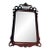 Antique American Chippendale Style Bronze Eagle Alnut Fretwork Mirror For Sale