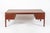Mid-Century Modern Large Mid Century Danish Modern Mahogany Wood Executive Desk, 2 Matching Avail For Sale - Image 3 of 17