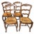 Early 20th Century Set of Mixed French Ladder Back Oak Chairs For Sale