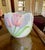 Vintage Pink Tulip and Lilac Ceramic Wastebasket or Planter by Mary Ann Baker For Sale In Oklahoma City - Image 6 of 9