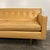 Mid-Century Modern Mid Century Modern Edward Wormley for Dunbar Tan Leather Sofa With Brass Legs For Sale - Image 3 of 12