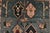 Blue Heriz Rug 3’9” X 5’8” Blue Wool Vintage Tribal Hand-Knotted Oriental Carpet For Sale - Image 8 of 12