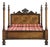 Italian Rustic King Bed With Reclaimed Walnut & Cherry Panels For Sale