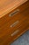 Brown Mid Century Modern Dresser Credenza Bp John Metal 9 Drawer Walnut Vintage MCM Nm For Sale - Image 8 of 12
