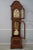 1970s Heritage Heirlooms Inlaid Cherry Mahogany Grandfather Clock For Sale - Image 5 of 18