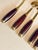 Mid 20th Century Rosewood & Brass Desert Demitasse Spoons Set of 6 For Sale - Image 6 of 11