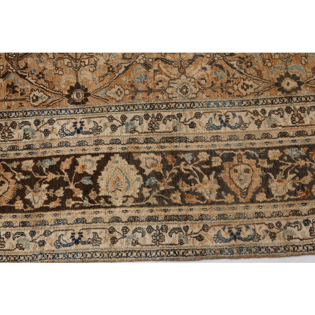 Antique Persian Meshad Carpet For Sale - Image 4 of 7