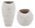 Inara Indoor-Outdoor White Vases Set/2 For Sale